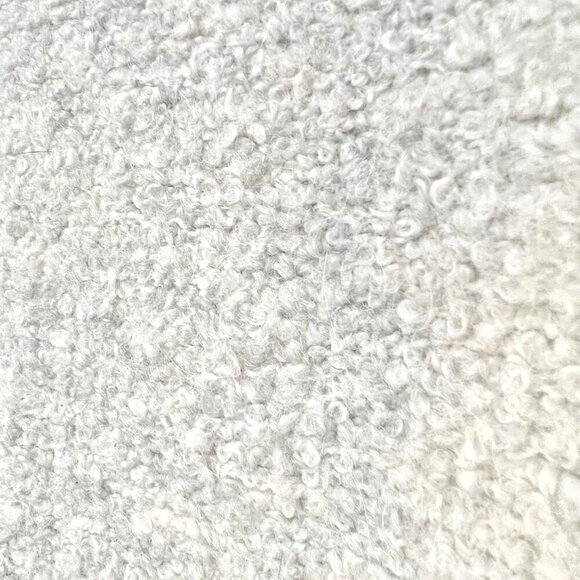 Lord & Taylor Alpaca Wool Heather Gray Cream Textural Knit Mockneck Sweater Sz M - Picture 10 of 13